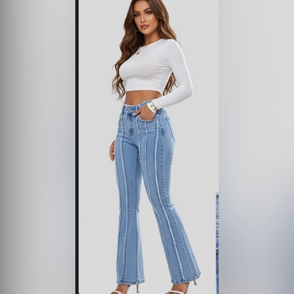 Raw Cut Bootcut Leg Jeans - Picture 3 of 9